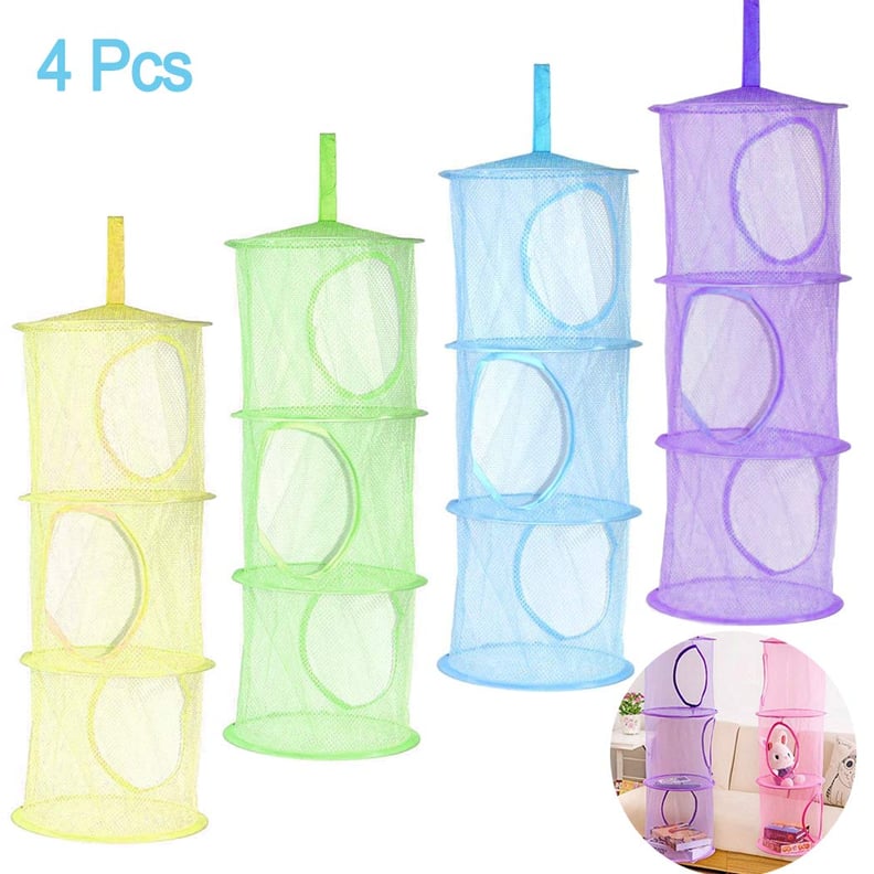 4-Piece Hanging Mesh Space Bags