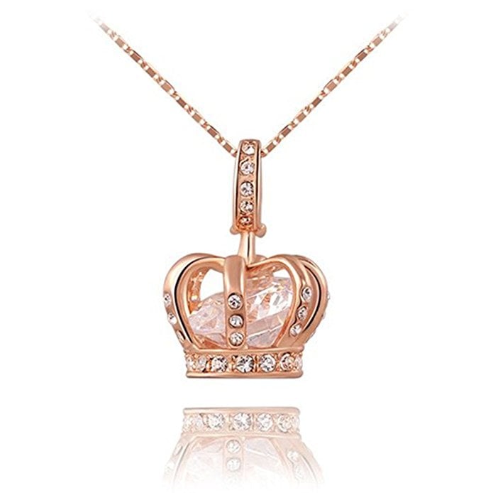 Best For Accessorizing: Tidoo Jewelry Women's Queen Crown Pendant Necklace