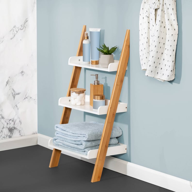 A Ladder Shelf: Honey Can Do 3-Tier Ladder Shelf
