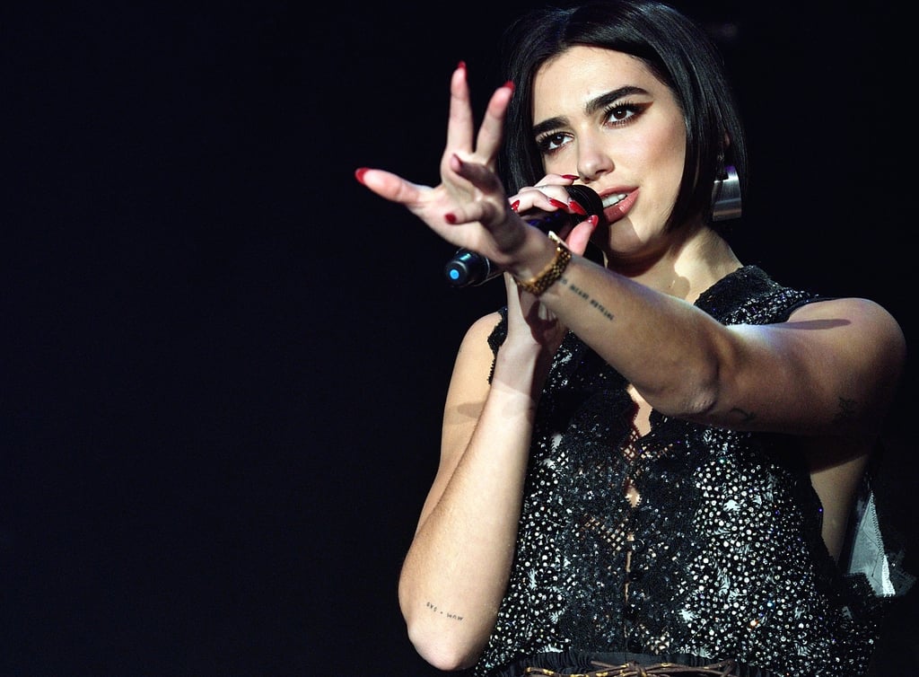 Dua Lipa's "MUM + DAD" Tattoo