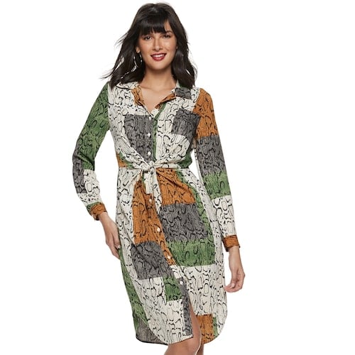 Nine West KnotFront Shirt Dress Ciara Is the Face of Nine West's New Kohl's Line POPSUGAR