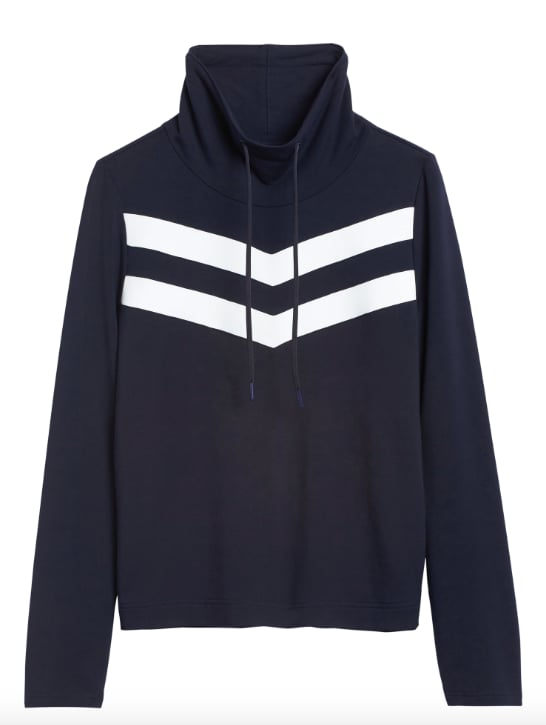 Funnel-Neck Fleece Sweatshirt