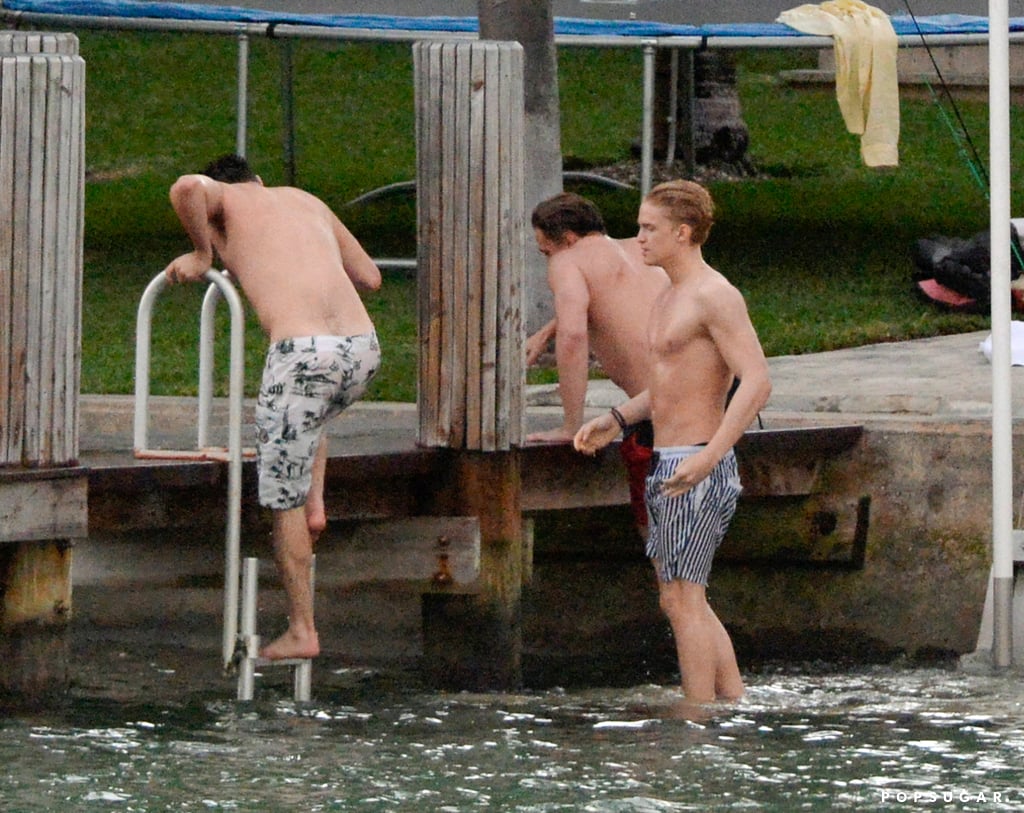 Miley Cyrus and Patrick Schwarzenegger Jet-Skiing Pictures