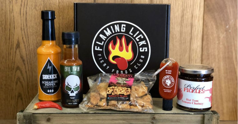 Flaming Licks Hot Sauce Subscription Box