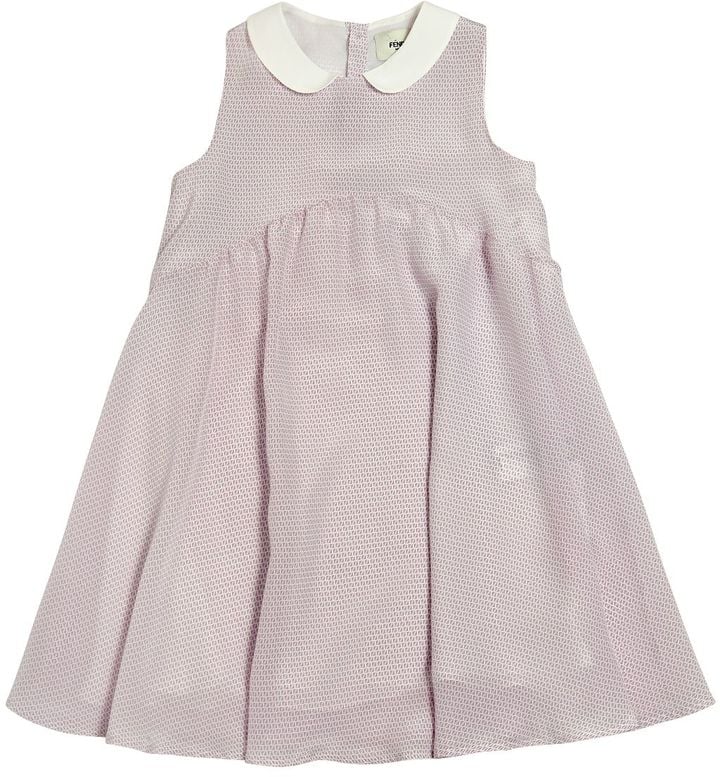 Printed Silk Charmeuse Dress