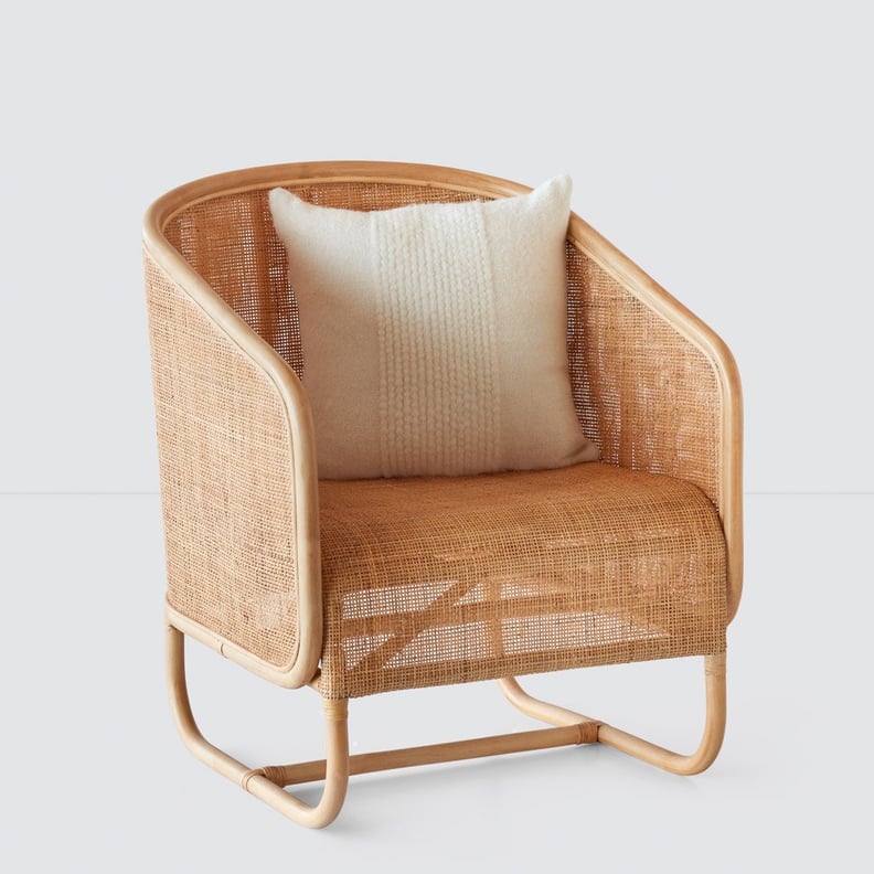 The Citizenry Modern Cane Lounge Chair Handcrafted in Indonesia