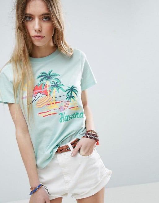 ASOS Postcard-Print T-Shirt