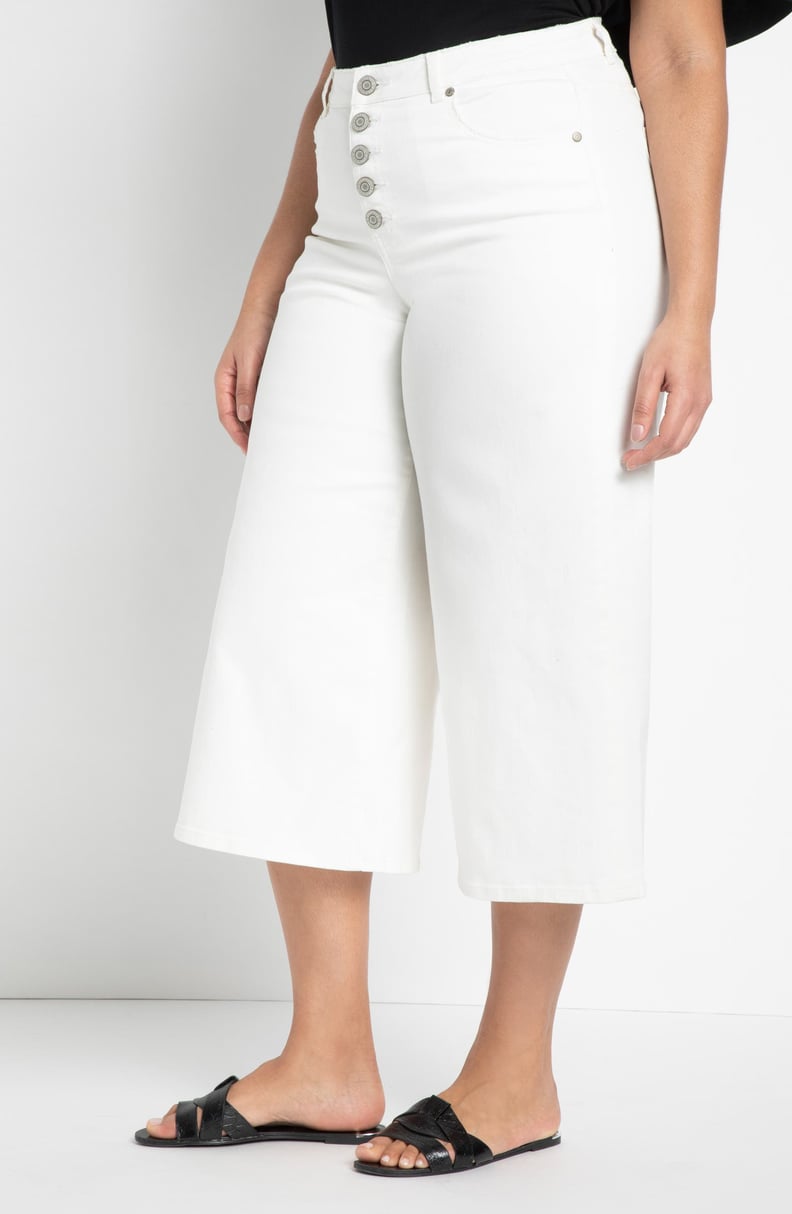 Eloquii Wide Leg Crop Jeans