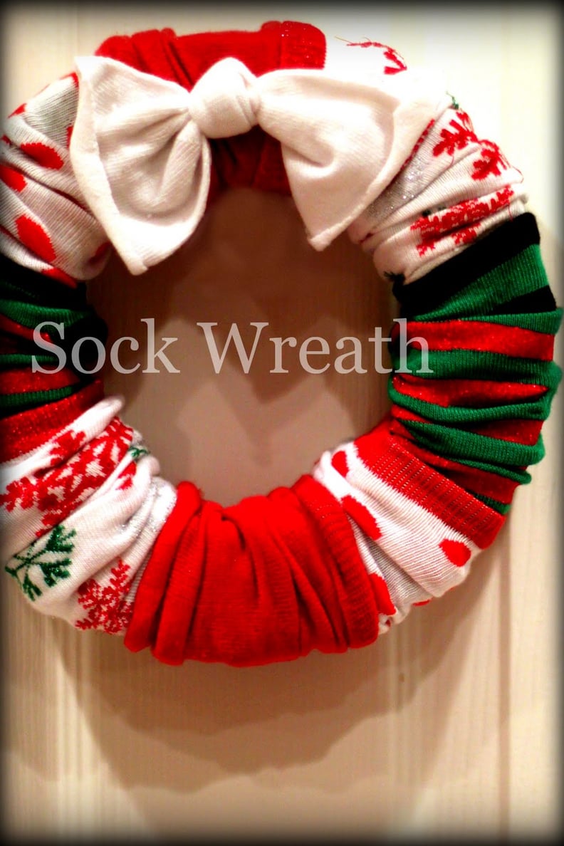 Make a Sock Wreath