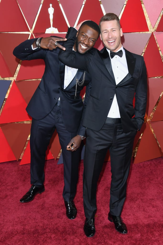 Aldis Hodge and Glen Powell