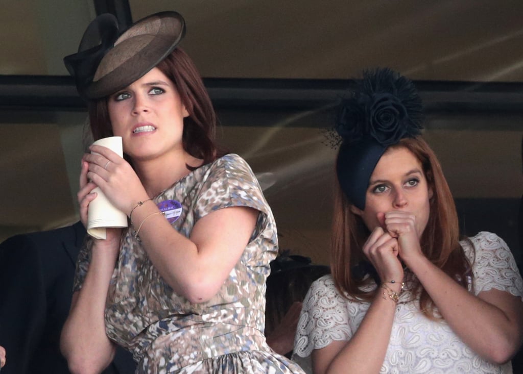 And sister, Princess Beatrice gets just as tense as she does
