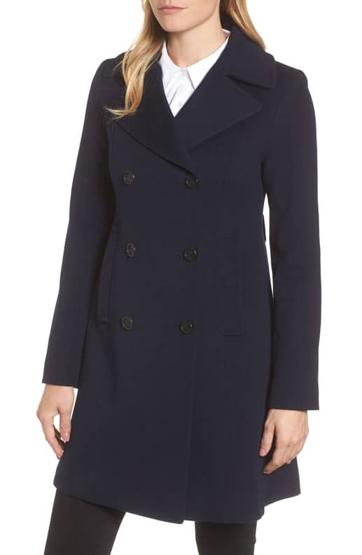 Fleurette double breasted wool coat hotsell