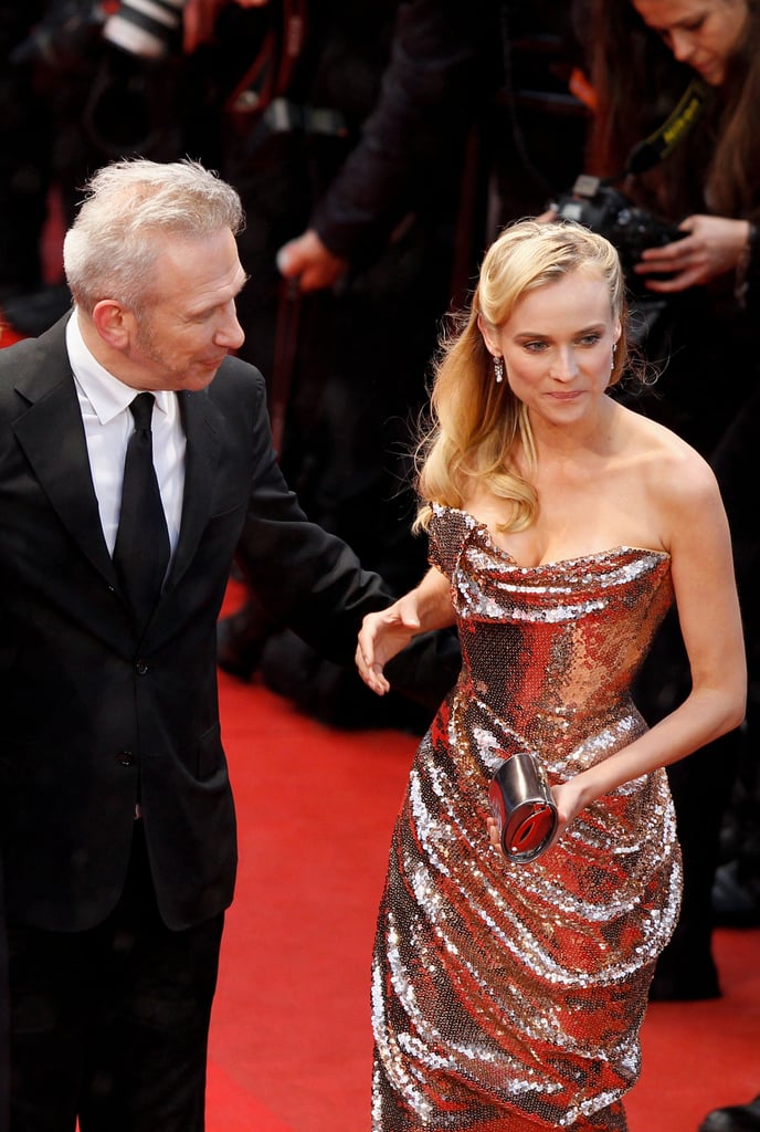Diane Kruger wore a gold Vivienne Westwood gown. Diane Kruger wore a gold Vivienne Westwood gown.