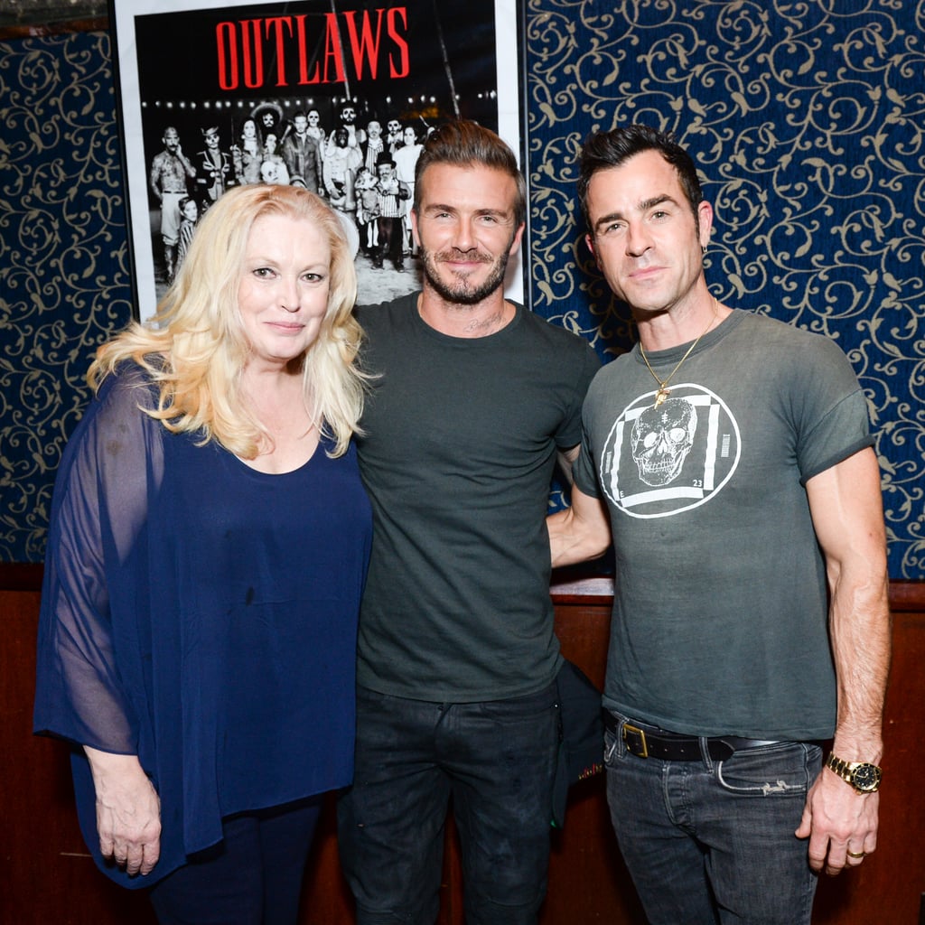 David Beckham Justin Theroux Outlaws Party Pictures