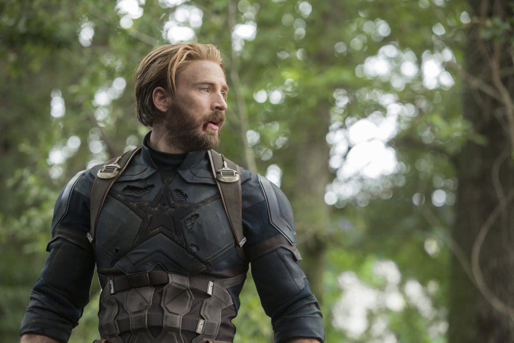 A beard and a new uniform do Steve a world of good in Infinity War.