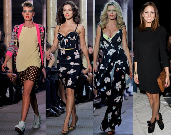 Pictures of Pregnant Abbey Clancy, Agyness Deyn, Kelly Brook at Giles at London Fashion Week Plus Bjork, Olivia Palermo,