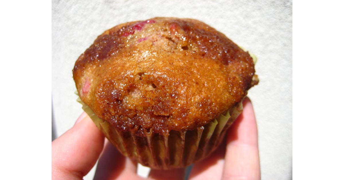 Lowfat Raspberry Rhubarb Muffins