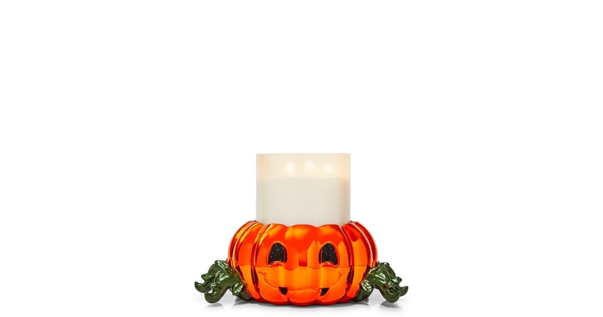 Bath & Body Works Pumpkin Spider 3Wick Candle Pedestal