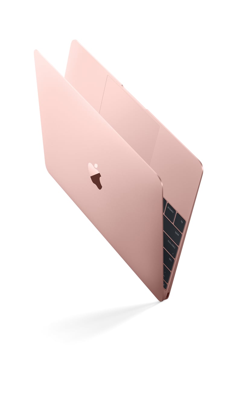 The new rose-gold MacBook.
