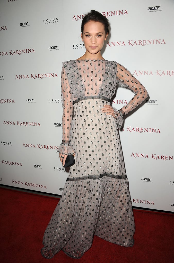 Alicia showed off a gorgeous Rodarte gown at the Anna Karenina Screening in Hollywood back in 2012.