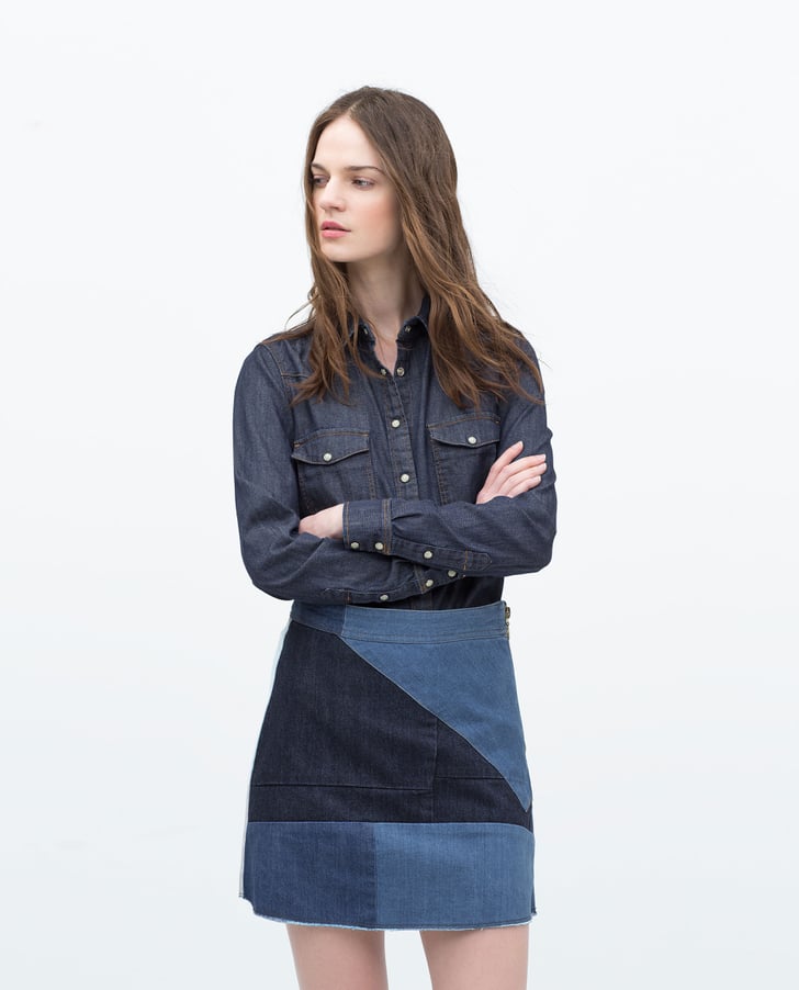 Zara Denim Miniskirt Summer Denim POPSUGAR Fashion Photo 12