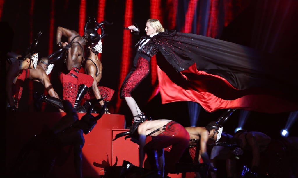 Madonna Falls on Stage at Brit Awards 2015