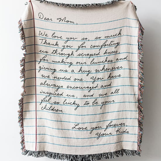 Personalized Mother's Day Handwritten Letter Blanket