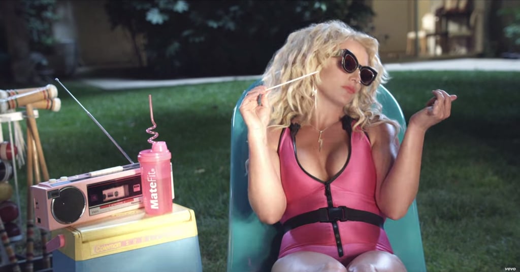 We can't even handle this retro-looking pink one-piece. Where do we get this bathing suit?!