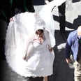 Lady Gaga Wears a Stunning Lace Wedding Dress on the Set of House of Gucci