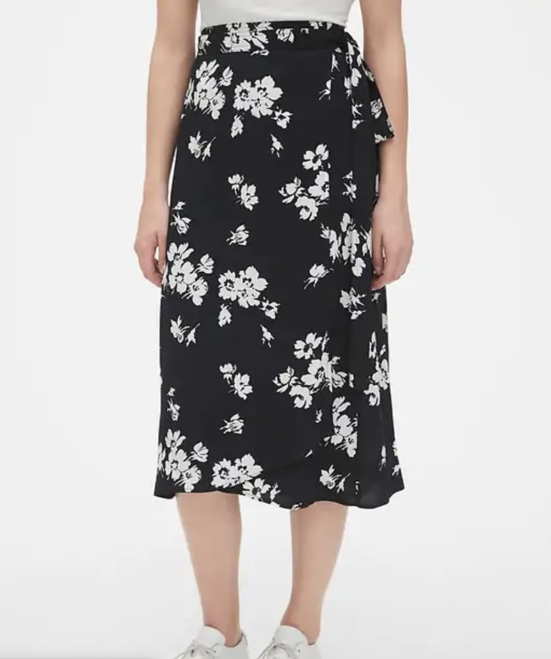 Gap Print Wrap Midi Skirt