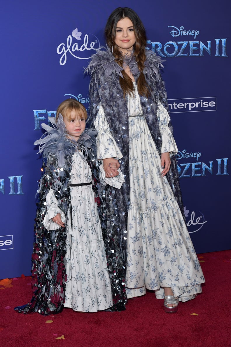 Selena Gomez and Gracie Teefey at the Frozen 2 Premiere