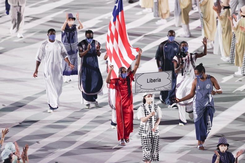 Team Liberia at the Opening Ceremony