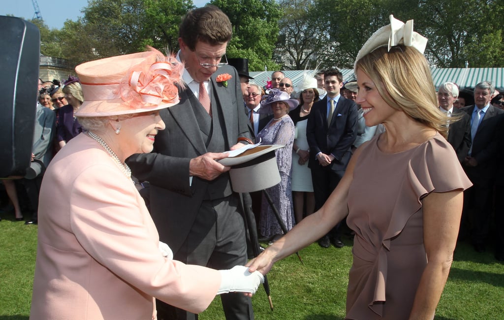 Katie Couric met Queen Elizabeth at a garden party at Buckingham Palace in May 2012.