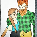 Modern Disney Style Man Illustrates Girlfriend In Classic