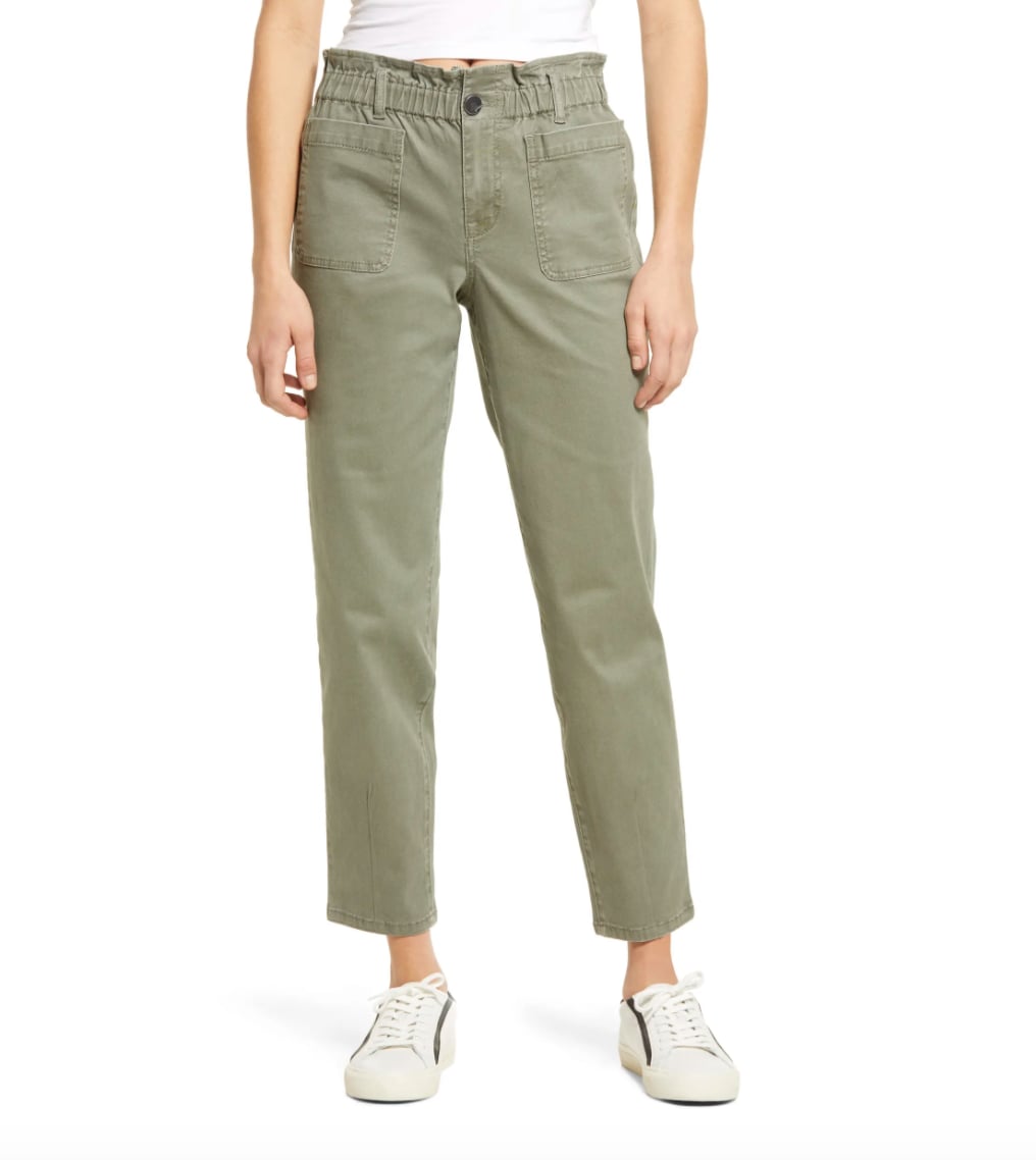 1822 Denim Paperbag Waist Twill Ankle 