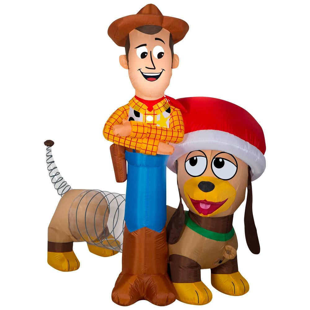 Toy Story Woody and Slinky Holiday Inflatable at Home Depot