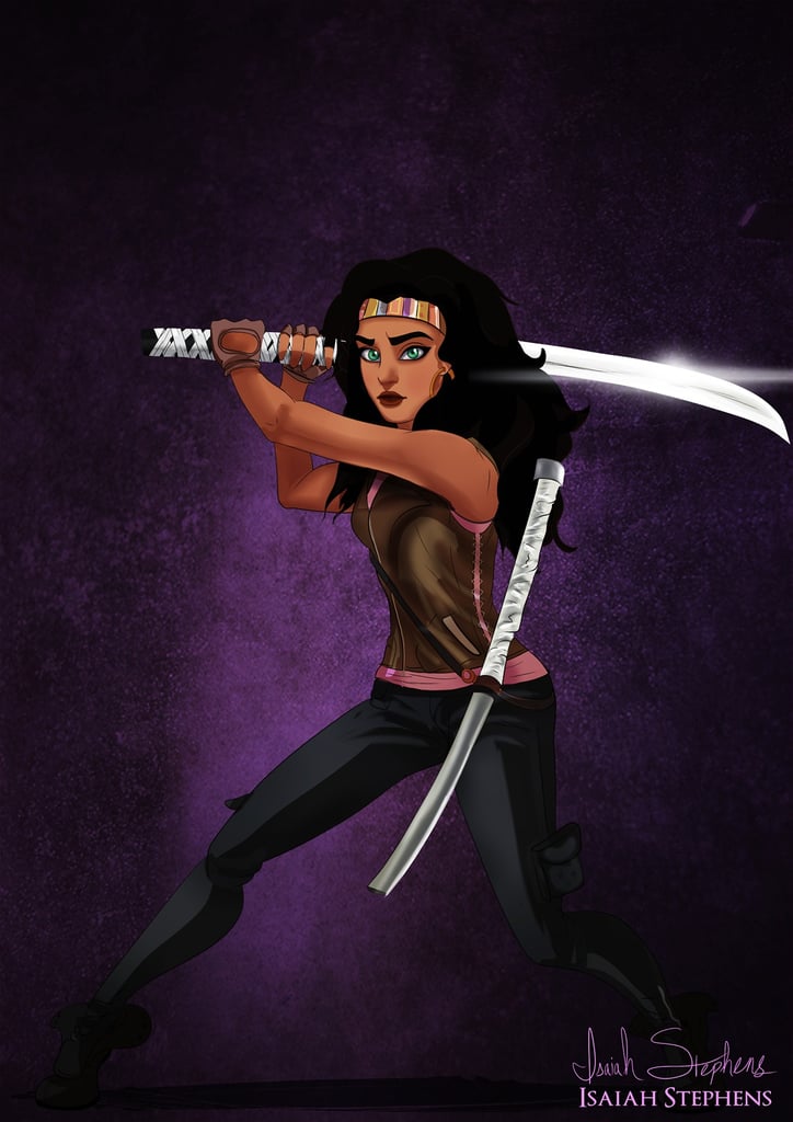 Esmeralda as Walking Dead's Michonne Esmeralda as Walking Dead's Michonne