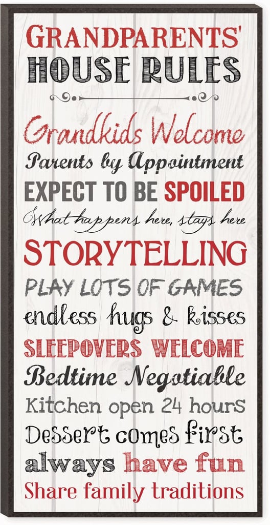 Grandparents' House Rules Mini Print