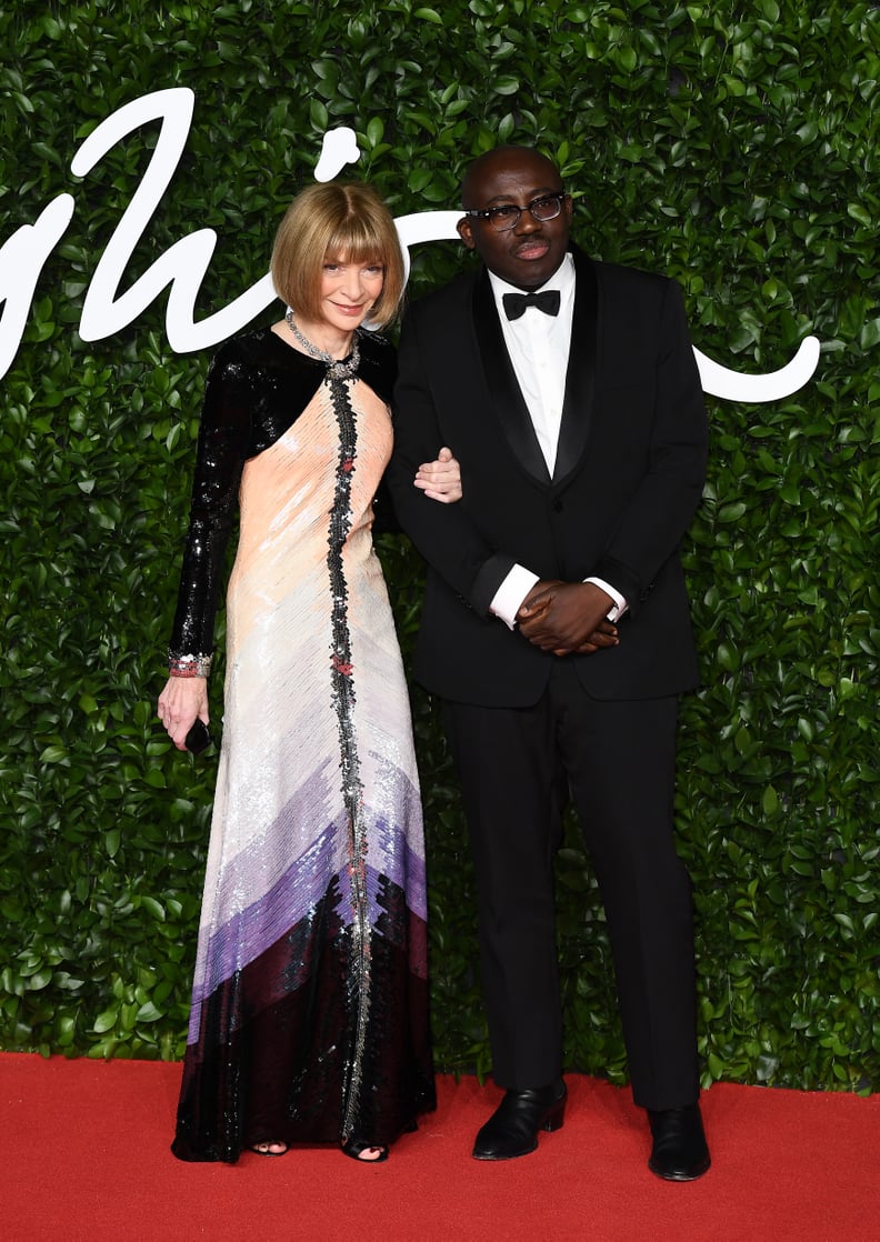 Anna Wintour and Edward Enninful at the British Fashion Awards 2019