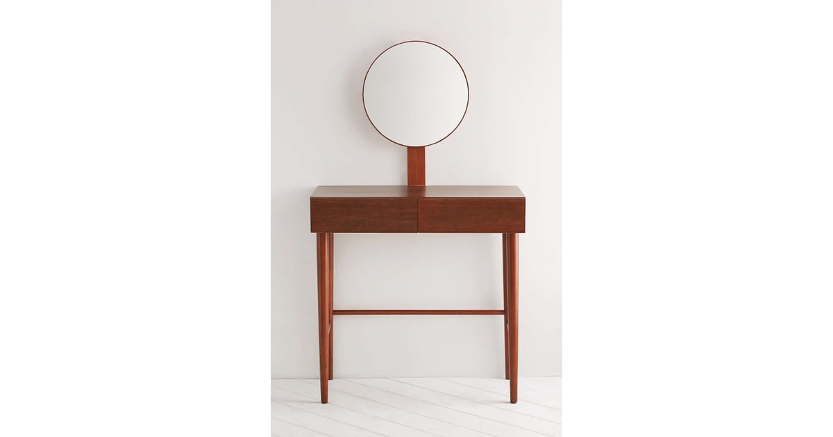This sleek and versatile vanity (349) includes a detachable mirror