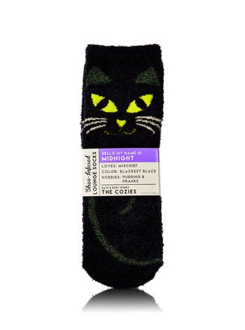 Bath & Body Works Midnight the Cat Shea-Infused Lounge Socks