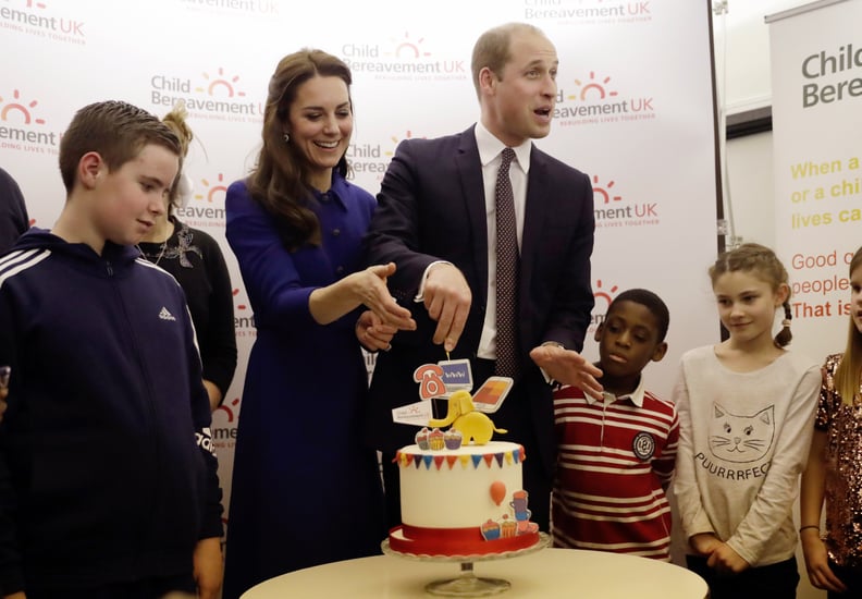 Kate Helped Will With His Cake Cutting Skills