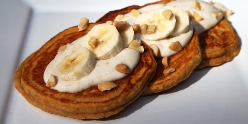 Banana Sweet Potato Pancakes With Honey Nut Yogurt