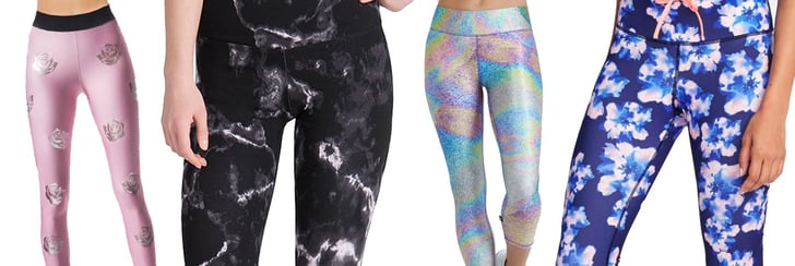 Fabletics 𝅺 Mid-Rise Printed PowerHold Capri Galaxy XXS Black