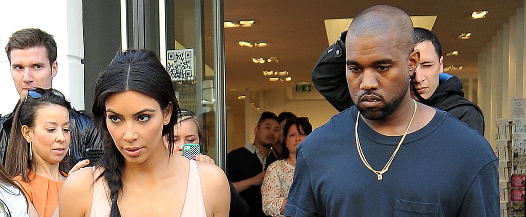 Kim Kardashian and Kanye West in Paris Before Wedding