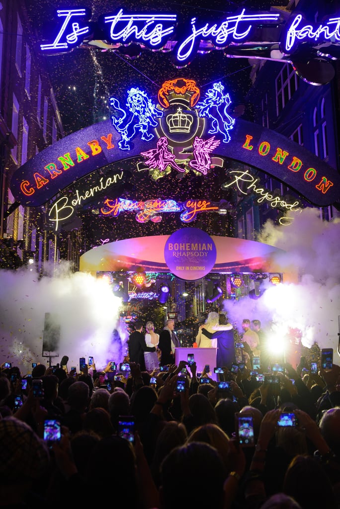 Queen Bohemian Rhapsody Lights on Carnaby Street in London