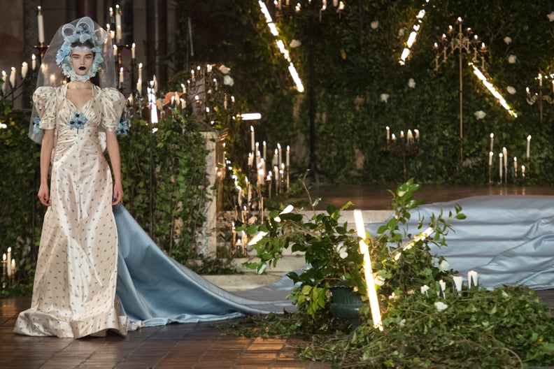 A Bridal Gown and 20-Foot-Long Train From the Rodarte Fall 2020 Runway at New York Fashion Week