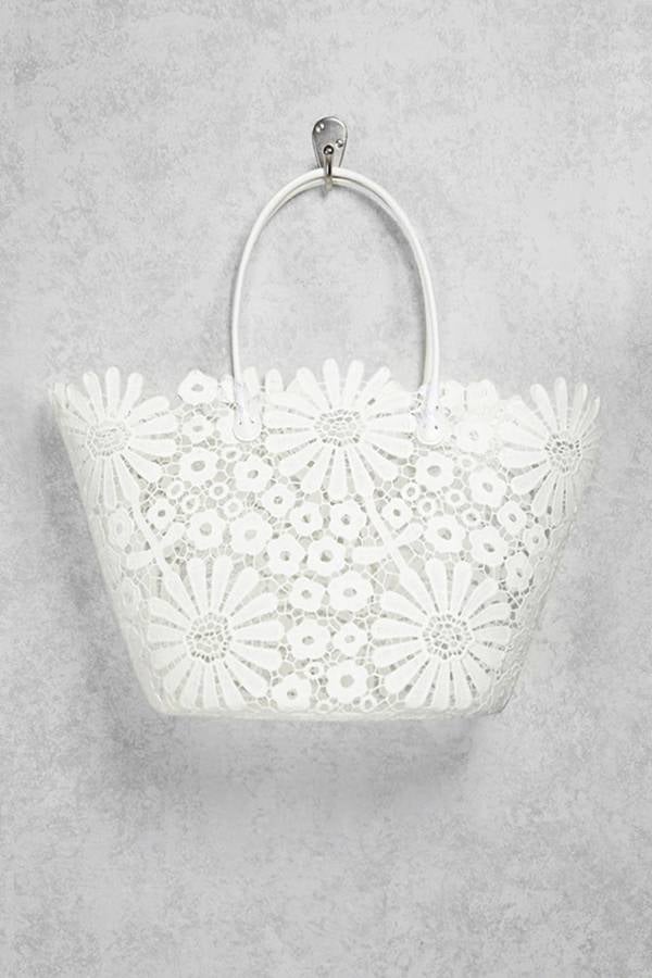 Forever 21 Daisy Crochet Tote Bag