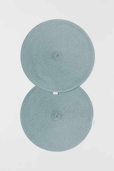 H&M 2-Pack Straw Placemats