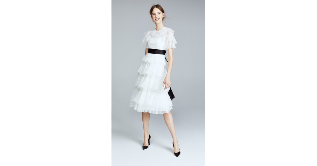 Needle & thread scallop tulle midi dress hotsell